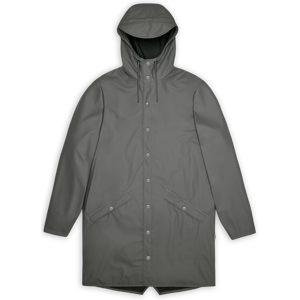 Rains Unisex Long Jacket Grey L, Grey