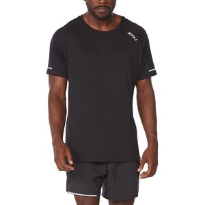 2XU Men's Aero Tee Black/Silver S, Black/Silver Reflective