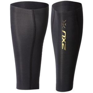 2XU Light Speed Compression Calf Guards Black/Gold XS, Black/Gold