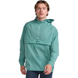 2XU Men's Aero Anorak RAFT/PINE REFLECTIVE S, RAFT/PINE REFLECTIVE