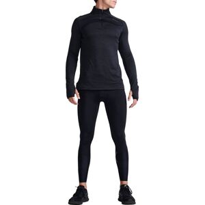 2XU Men's Ignition 1/4 Zip BLACK/SILVER REFLECTIVE S, Black/Silver Reflective