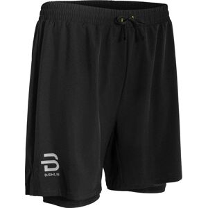 Dæhlie Men's Shorts Run 2-in-1 Black XXL, Black