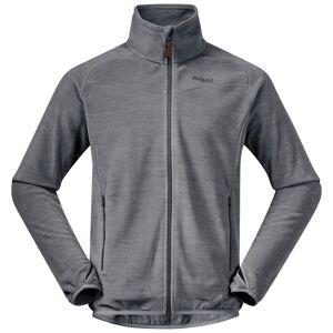 Bergans Men's Hareid Fleece Jacket Nohood Aluminium L, Aluminium