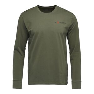 Black Diamond M Heritage Wordmark Ls Tee Tundra S, Tundra