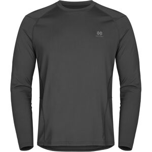 Hellner Men's Sallu Long Sleeve Running Top Asphalt M, Asphalt