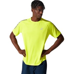 Asics Men's Icon Short Sleeve Top Sour Yuzu/French Blue XS, Sour Yuzu/French Blue