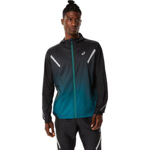 Asics Men's Lite-Show Jacket Performance Black/Velvet Pine XS, Performance Black/Velvet Pine