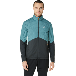 Asics Men's Winter Run Jacket Foggy Teal/Graphite Grey S, Foggy Teal/Graphite Grey