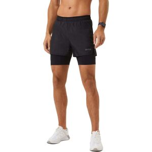 Björn Borg Men's Borg Running Shorts 2 In 1 Black Beauty XXL, Black Beauty