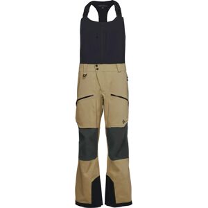 Black Diamond Men's Recon Stretch Pro Bibs Khaki-Smoke L, Khaki/Smoke