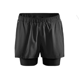 Craft Men's Adv Essence 2-in-1 Stretch Shorts Black S, Black