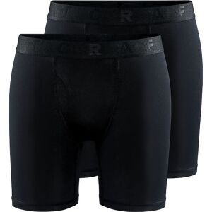 Craft Men's Core Dry Boxer 6-Inch 2-Pack Black XL, Black