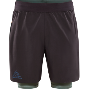 Craft Men's Pro Trail 2in1 Shorts Slate/Thyme XL, Slate-Thyme