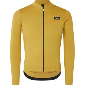 Gripgrab Men's Gravelin Merinotech Thermal Long Sleeve Jersey Mustard Yellow XL, Mustard Yellow