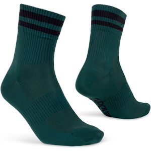 Gripgrab Original Stripes Crew Socks Green M (41-44), Green