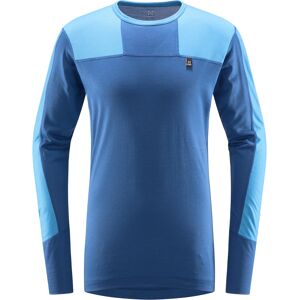 Haglöfs Natural Blend Tech Crew Neck Men Nordic Blue/Baltic Blue S, Nordic Blue/Baltic Blue