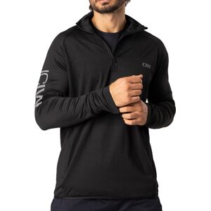 ICANIWILL Men's Ultimate Training 1/4 Zip Black S, Black