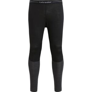 Icebreaker Men's 125 ZoneKnit™ Leggings Black/Jet Heather/CB L, BLACK/JET HTHR/CB