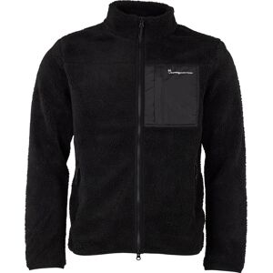 Knowledge Cotton Apparel Men's Teddy Fleece Zip Sweat  Black Jet S, Black Jet