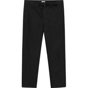 Knowledge Cotton Apparel Men's Regular Twill Pant Belt Details Black Jet L, Black Jet