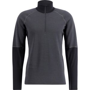 Lundhags Men's Prime Merino Half Zip Charcoal/Black XXL, Charcoal/Black