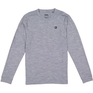 Mons Royale Men's Icon Merino Air-Con Long Sleeve Grey Heather XL, Grey Heather