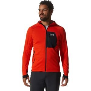 Mountain Hardwear Men's Polartec Power Grid Full Zip Hoody State Orange L, State Orange