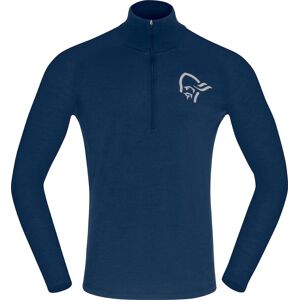 Norrøna Men's  Pureull Zip Neck Indigo Night XXL, Indigo Night