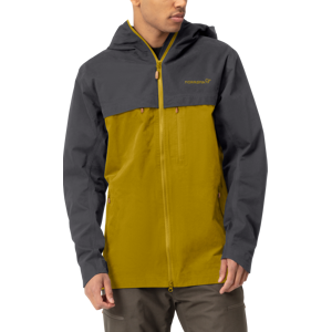 Norrøna Men's Svalbard Cotton Jacket Slate Grey/Golden Palm M, Slate Grey/Golden Palm