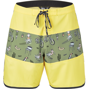 Picture Organic Clothing Men's Andy 17 Boardshort Lemon Drop S, Lemon Drop