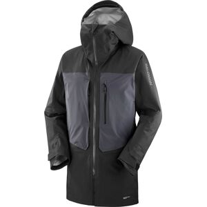 Salomon Men's Stance 3L Long Jacket Deep Black/Periscope/ M, Deep Black/Periscope