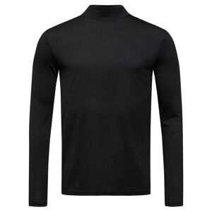 super.natural Men's Base Turtle Neck 175 Jet Black S, Jet Black