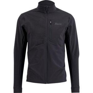 Swix Men's Pace Hybrid Full Zip Midlayer Black L, Black