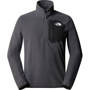 The North Face M Experit 1/4 Zip Grid Fleece Asphalt Grey/TNF Black L, Asphalt Grey/Tnf Black