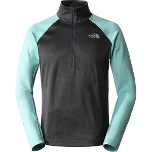 The North Face Men's 1/4 Zip Run Fleece TNF Black-Wasabi S, TNF Black-Wasabi