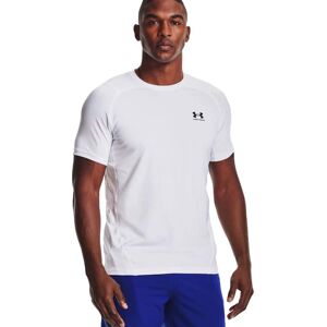 Under Armour Men's UA HG Armour Fitted Short Sleeve White XL, White