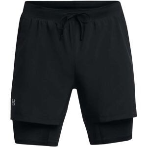 Under Armour Men's UA Launch 5'' 2-In-1 Short Black XL, Black