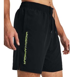 Under Armour Men's UA Tech Woven Wordmark Shorts Black/High Vis Yellow L, Black