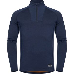 Urberg Men's Merino-Bamboo Base Layer Zip Top Dark Navy S, Dark Navy