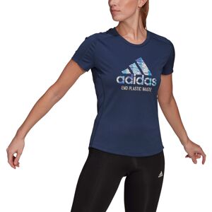 Adidas Run For The Oceans Graphic Tshirt Damer Spar2540 Blå L