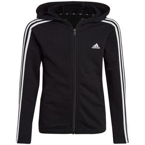 Adidas Performance Cardigan - G 3s Fz Hd - Sort/hvid - Adidas Performance - 15 År (170) - Cardigan