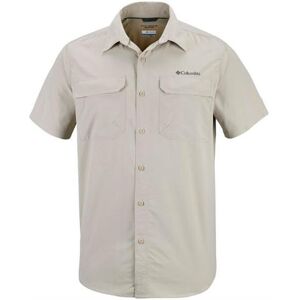 Columbia Sportswear Columbia Silver Ridge II Short Sleeve Shirt Mens, Fossil Str. 30