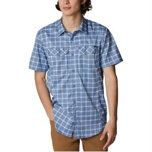 Columbia Sportswear Columbia Silver Ridge Lite Plaid S/S Mens, Bluestone Str. 4