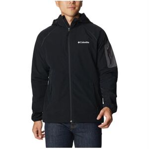 Columbia Sportswear Columbia Tall Heights Hooded Softshell Mens, Black Str. 10