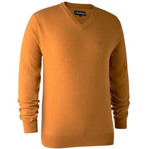 Deerhunter Mens Kingston Knit with V-Neck, Golden Oak Str. 46