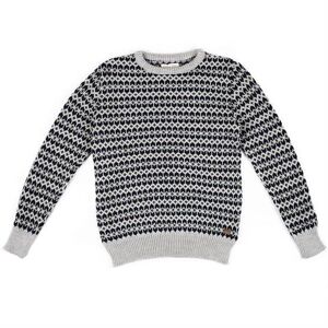 Fuza Wool Mens Ymer Sweater, Silver Grey L