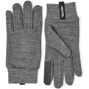 Hestra Merino Touch Point - 5 Finger, Grey Str. 6