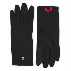 Hestra Merino Wool Liner Long - 5 Finger, Black Str. 11