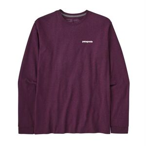 Patagonia Mens L/S P-6 Logo Responsibili-Tee, Night Plum XXL