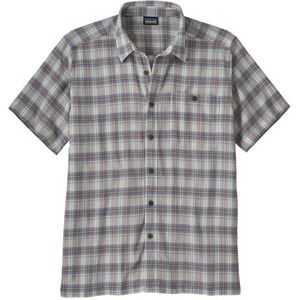 Patagonia Mens A/C Shirt, Breezy Plaid / Steam Blue L